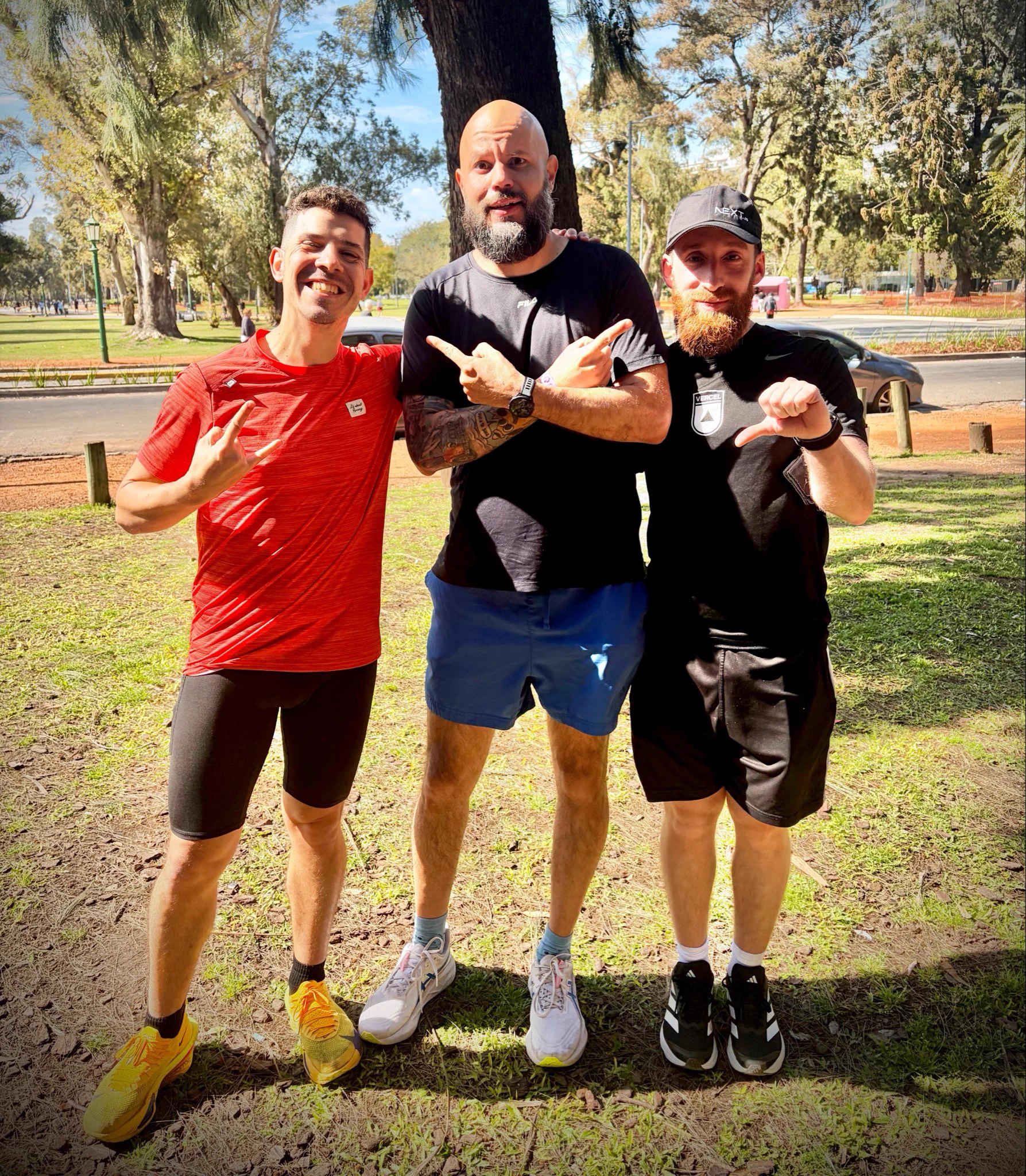 Midu, Pelado Nerd y Goncy Pozzo preparados para farmear aura en los bosques de Palermo