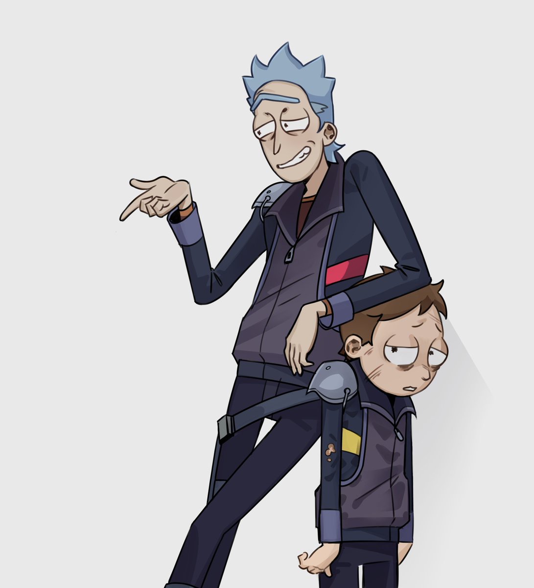gannilqkn's tweet photo. I was really inspired by the AU by @reikiryn 🥹
#rickanmorty https://t.co/CdG4xJEkdE