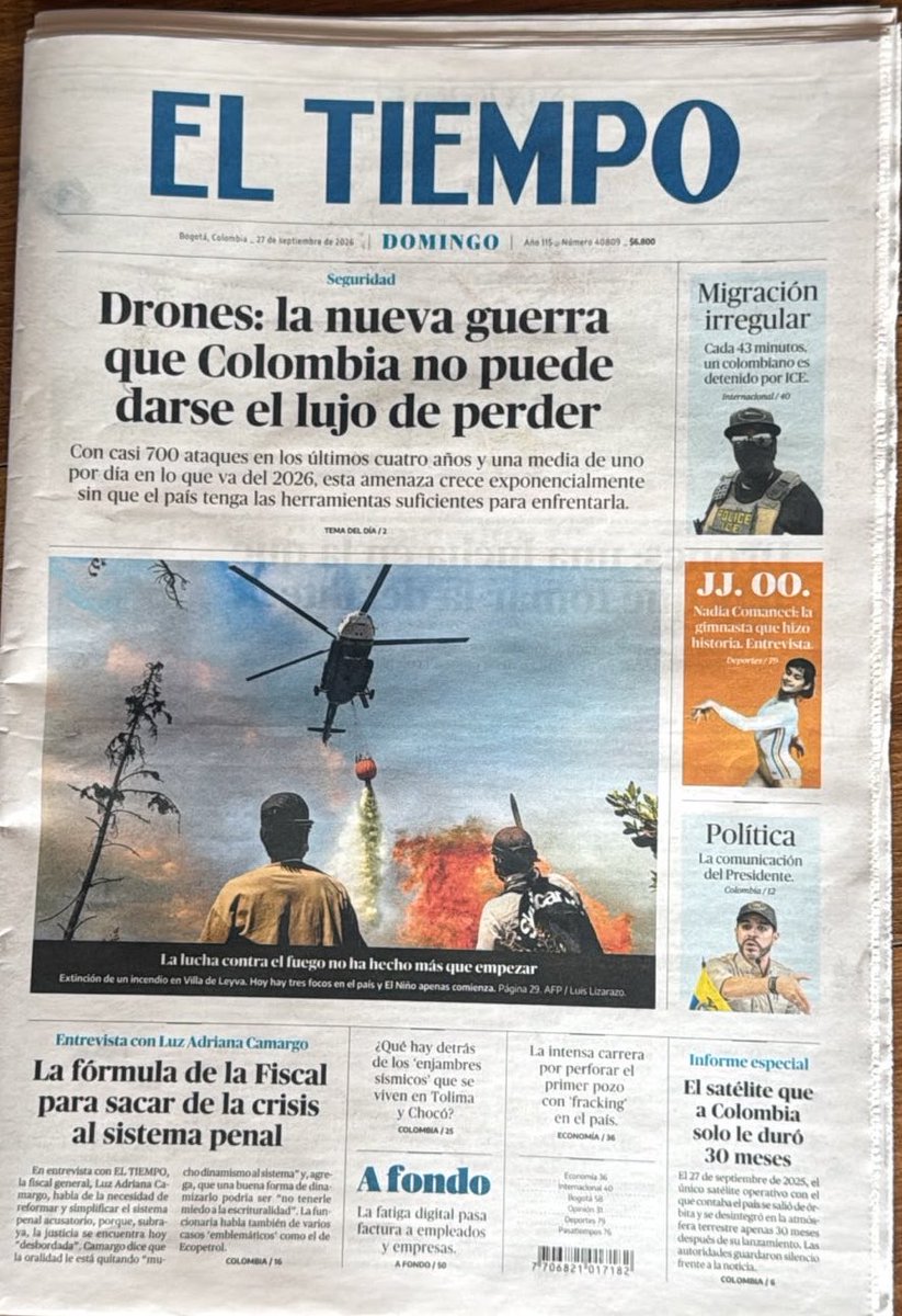 JorgeEmilioRey's tweet photo. Hay periódicos que cuentan la historia de un país. Y hay otros que con el paso de los años terminan haciendo parte de ella. @ELTIEMPO es uno de esos medios que han acompañado a Colombia durante generaciones: contando sus grandes acontecimientos, sus debates, sus transformaciones y también las historias de sus regiones y de su gente.

Hoy nos presenta un nuevo formato innovador y moderno, con nuevas formas de recorrer sus páginas, conservando el valor de informar y contarle al país lo que está pasando.

Felicitaciones a todo el equipo de El Tiempo, a su director @amompotes, por seguir evolucionando y mostrar que la tradición no se contrapone con la innovación.