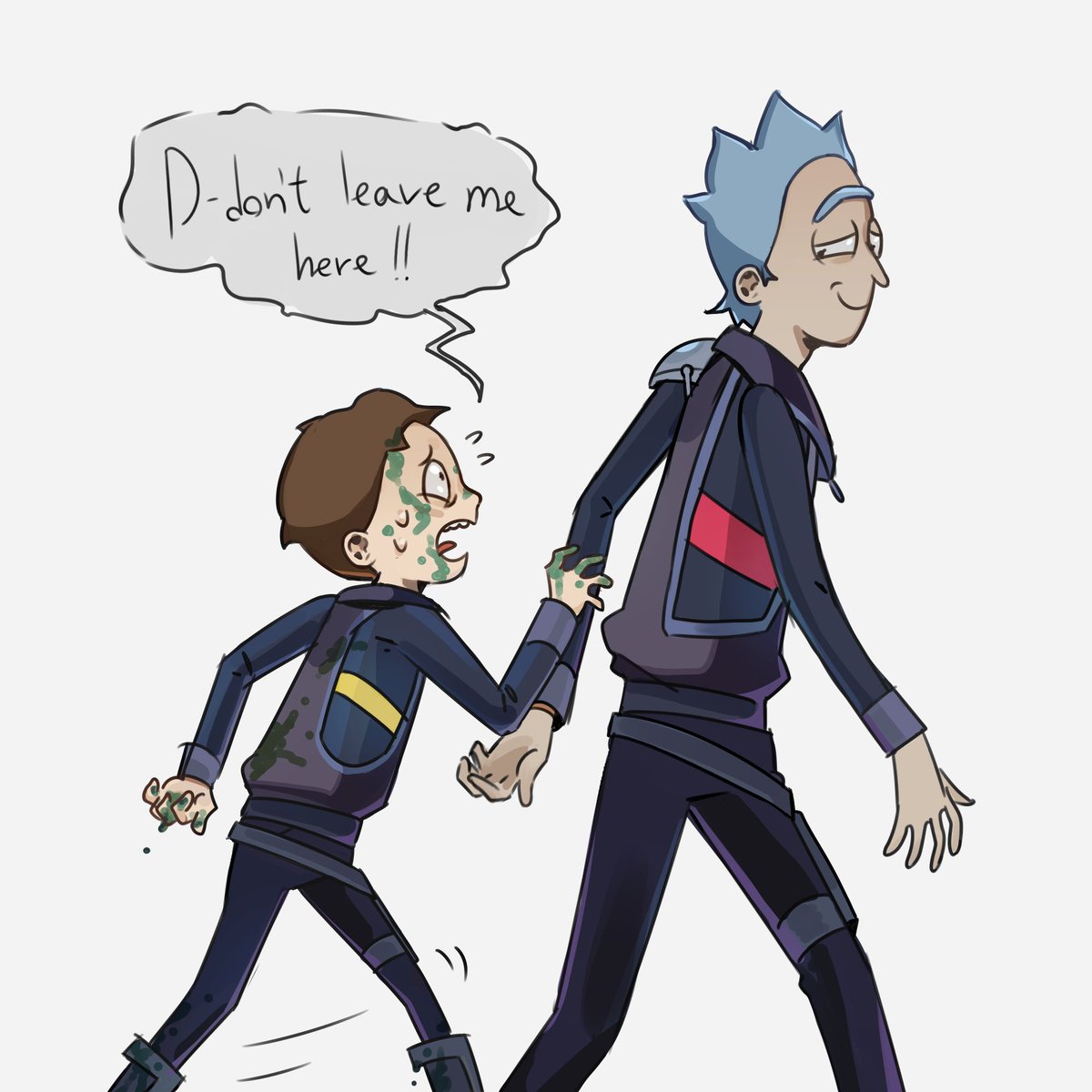 gannilqkn's tweet photo. I was really inspired by the AU by @reikiryn 🥹
#rickanmorty https://t.co/CdG4xJEkdE