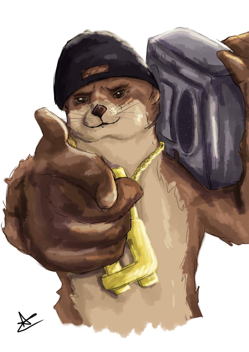 Aleksjdjd's tweet photo. Hola les dejo un dibujo 😁 
Saben cuál es está nutria 🦦?@dedsafio @dedreviil  #Dedsafío4 #dedsafíofanart https://t.co/EqW1tITMC1