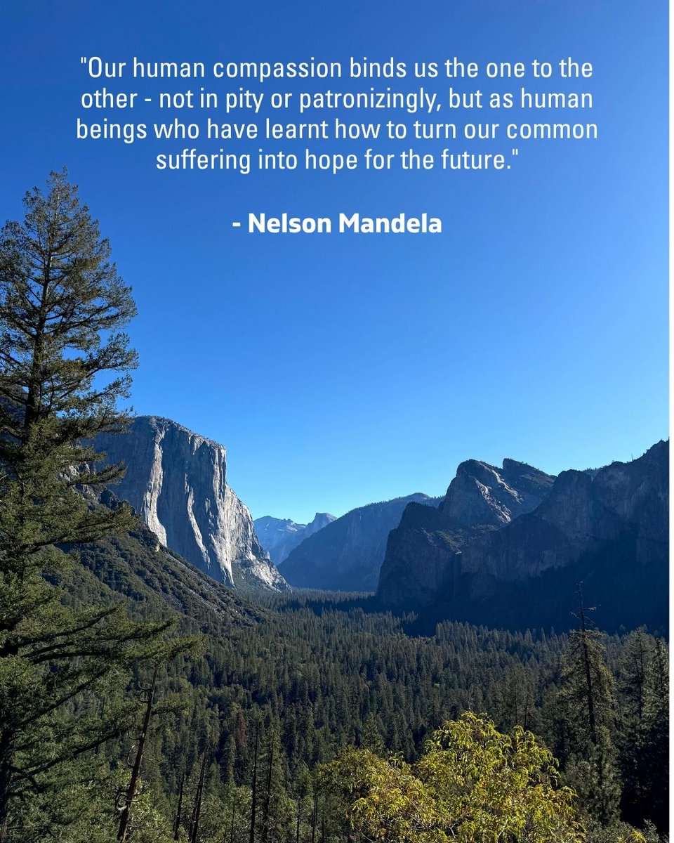 UMMHealthy's tweet photo. “Our human compassion binds us the one to the other - not in pity or patronizingly, but as human beings who have learnt how to turn our common suffering into hope for the future” Nelson Mandela https://t.co/b1UGbKw4Ut