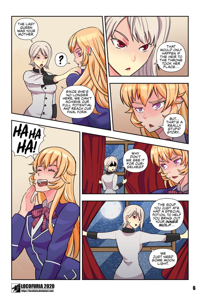 Locofuria2's tweet photo. TOTSUKI WOLVES | Page 06

#femaletransformation #werewolf #shewolf #wolfwoman #erina_nakiri #alice_nakiri #shokugekinosoma #breastexpansion #buttexpansion #multibreast #TFEveryday #tf #transfur #fangs #claws #tail https://t.co/IpCCQAMp5w