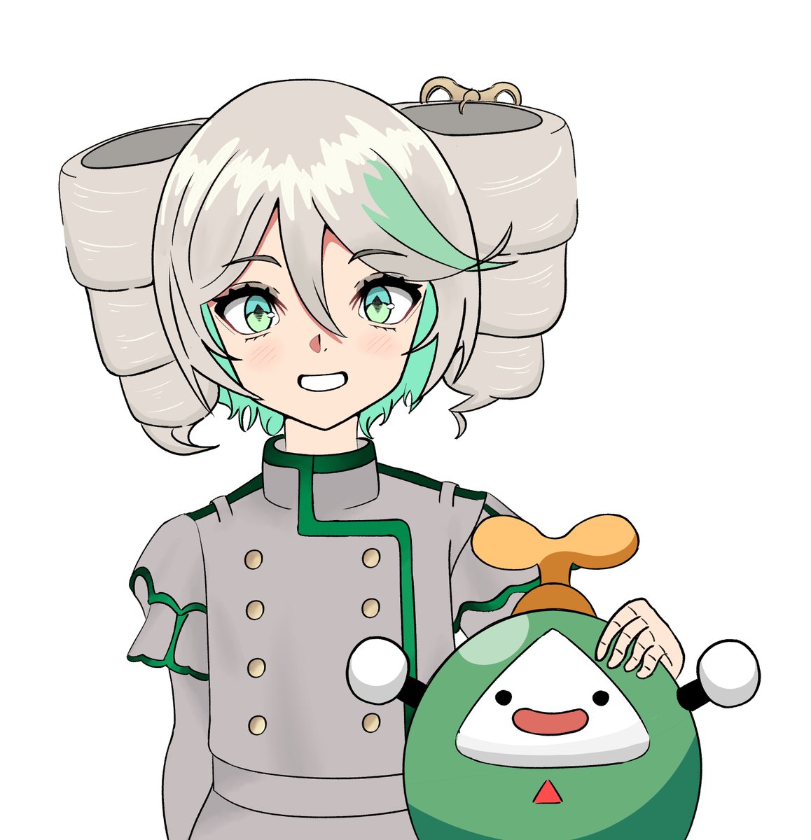 JarArt29's tweet photo. Tried drawing a CC KasaneGreen in the style of suzie's Song of the Eared Robot video #immergination https://t.co/KqRKm2h6TW