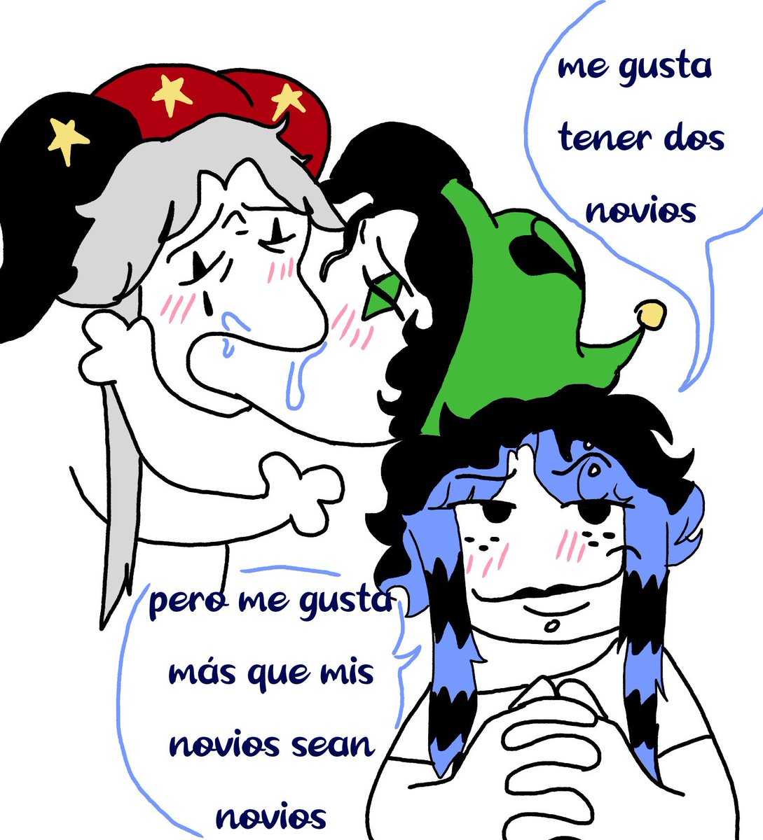 YazzLua's tweet photo. Un poco de RGB 
A little bit of RGB
.
A harle le gusta ser el sándwich solo digo
Harle likes being the sandwich, just I'm saying
.
#tfc #pierrottfc #harlequintfc
#mc #thefreakcircus #polyrute #greenapple https://t.co/4u3pOUsxhR