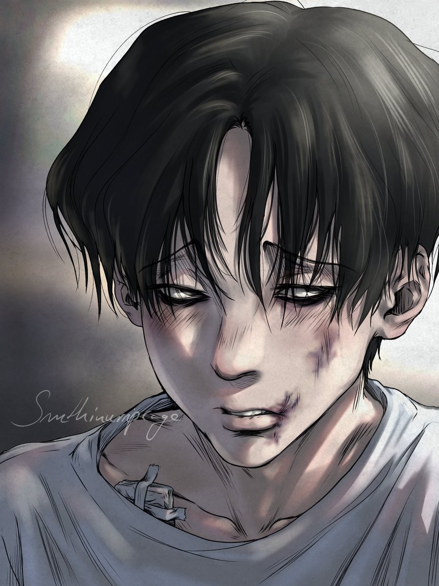 smthinurripcage's tweet photo. #killingstalking #killingstalkingfanart #yoonbum #yoonbumfanart  #digitalart @kooo_gi 
 
I finished a yoon bum drawing today... 
and now my shoulder hurts... im clearly not meant to be a phone artist https://t.co/tO5jYMC4Al