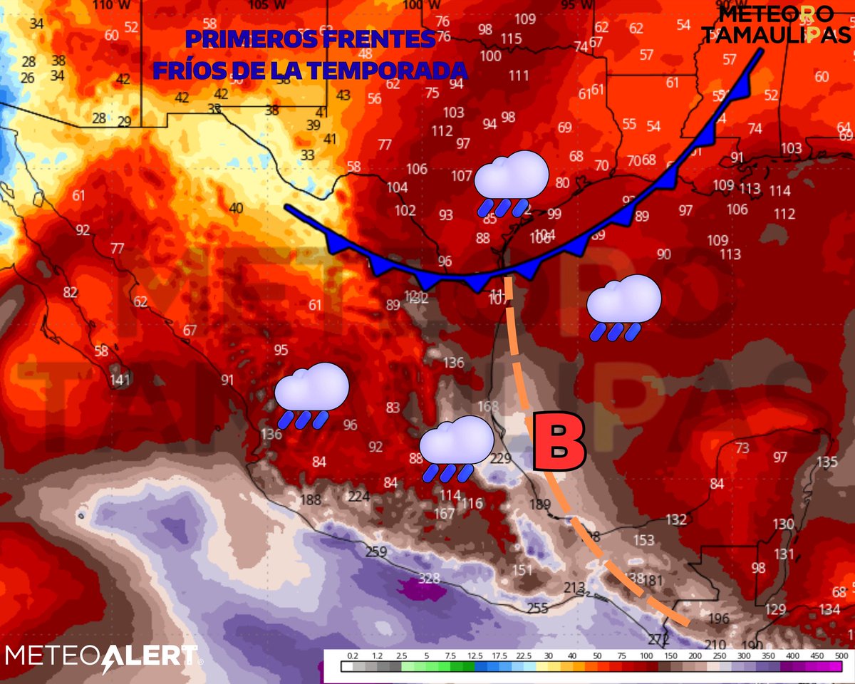 MeteoroTamps's tweet photo. ESTA ES LA PRIMERA LLAMADA, PRIMERA LLAMADA… 🗣️

🍂 EL OTOÑO COMIENZA A ESTABLECERSE… Y EL INVIERNO SE ACERCA 🥶

El calor comienza a tener los días contados… mientras el primer frente frío de la temporada ya se asoma en el horizonte.

🌧️ Además, las lluvias podrían incrementar de forma importante durante los próximos días. 👀

Apenas es la primera llamada… atentos a las próximas actualizaciones. :D