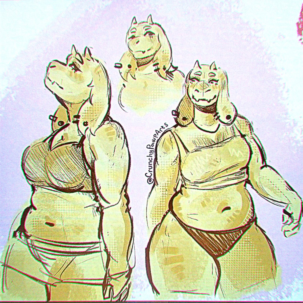 CrunchyPawpArts's tweet photo. Tori sketches 
#undertale #Toriel #furryart https://t.co/03Nb55oKCh