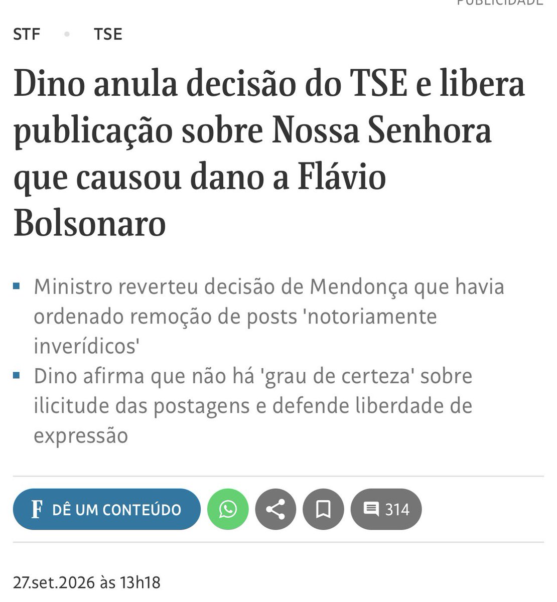 viniciuscfp82's tweet photo. É por isso que muitas pessoas entenderam a importância do voto útil em Flávio no 1º turno. O Brasil se transformou nisso, num Estado que tem lado e interfere escandalosamente na eleição em favor de um candidato. Mentiras sobre Flávio são relativizadas. Fake news só é crime quando convém. Derrubar perfis de quem mente contra Flávio? Nem pensar!