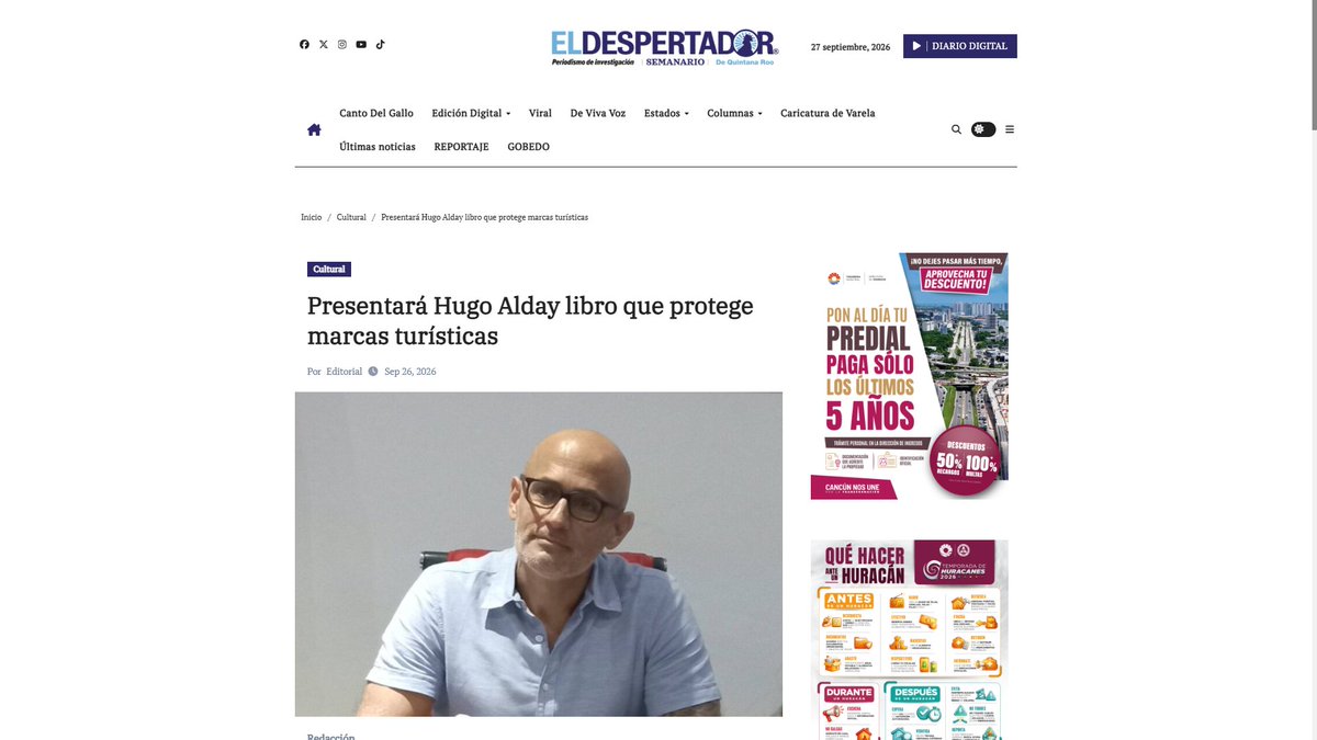 AriesDiavolo5T's tweet photo. #Comunidad4T
#NoticiasMéxico
🇻🇳@HugoAldayNieto
🇻🇳#DiputadoLocal @PTnacionalMX
🇻🇳Doctor en #Derecho
🇻🇳@PTQuintana_Roo
🇻🇳@CongresoQRoo
#LaMovilidadEsUnDerecho♿️
El mejor perfil en #QuintanaRoo
Por el #Bienestar de la #Comunidad
#Fb: https://t.co/E9Q0OqdB9V https://t.co/j80lzNV4mU