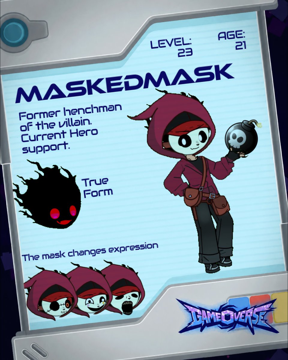 MarigoNG333's tweet photo. Originalmente no tenía pensado usar Twitter para publicar cosas, pero ya me dieron ganas, empezando con este OC
Nota: Masked no tiene nada que ver con "Kit did nothing wrong" para evitar confusiones por su Verdadera Forma
#gameoverse #OCㅤㅤ https://t.co/m1tpztBHpz