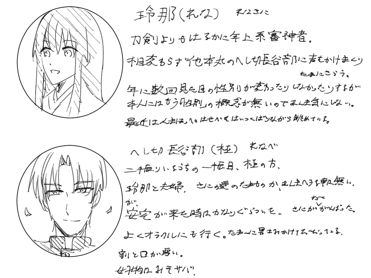 hsnut_h's tweet photo. うちのさにとへし
久々最近の情報を描いた気がする（？） https://t.co/KNYAKbjDNn