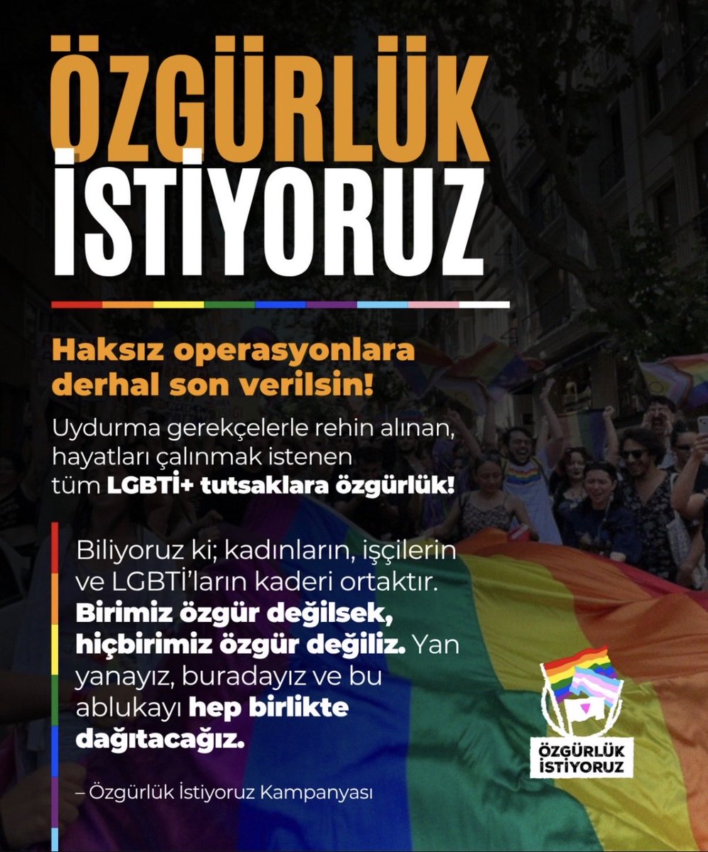 NihanAksakalli's tweet photo. Her vatandaşın eşit haklara sahip olduğu bir ülke için mücadeleyi hiç bırakmayacağız. 
#Özgürlükİstiyoruz https://t.co/EJuUIVulqT