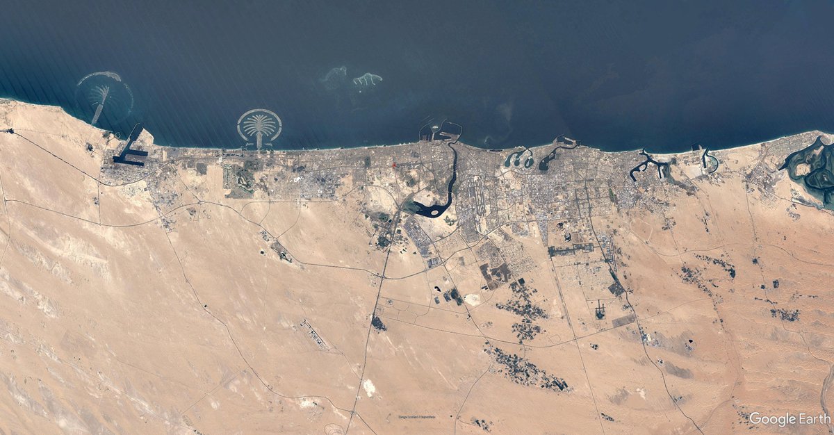 TankerTrackers's tweet photo. Dubai, UAE in 1984, 1994, 2012 and 2026.

(Google Earth) https://t.co/uZqMEUN0iZ