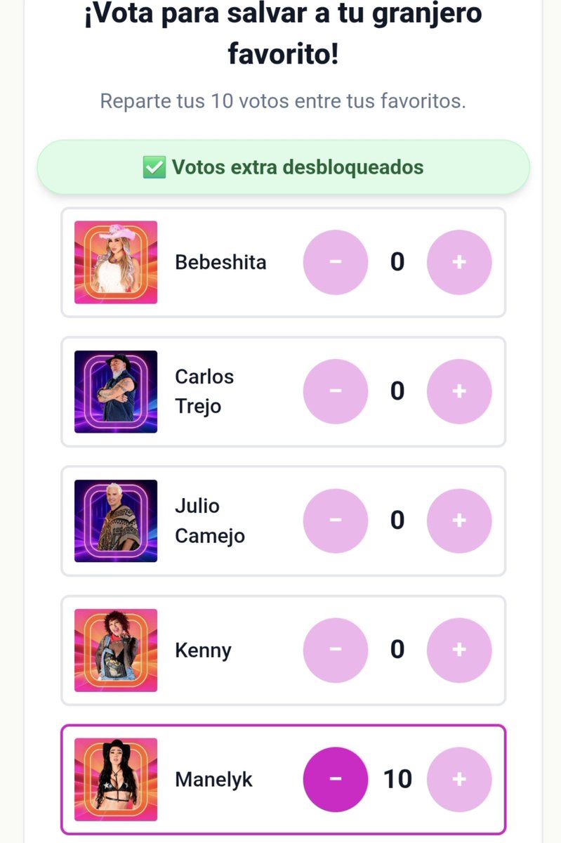 22_claudy's tweet photo. Hoy sigamos votando solo x Mane. No descuidarla. No confiarse en encuestas y en nada!
#TeamMane
#LaGranjaVIPMX https://t.co/zXLwNISGQy