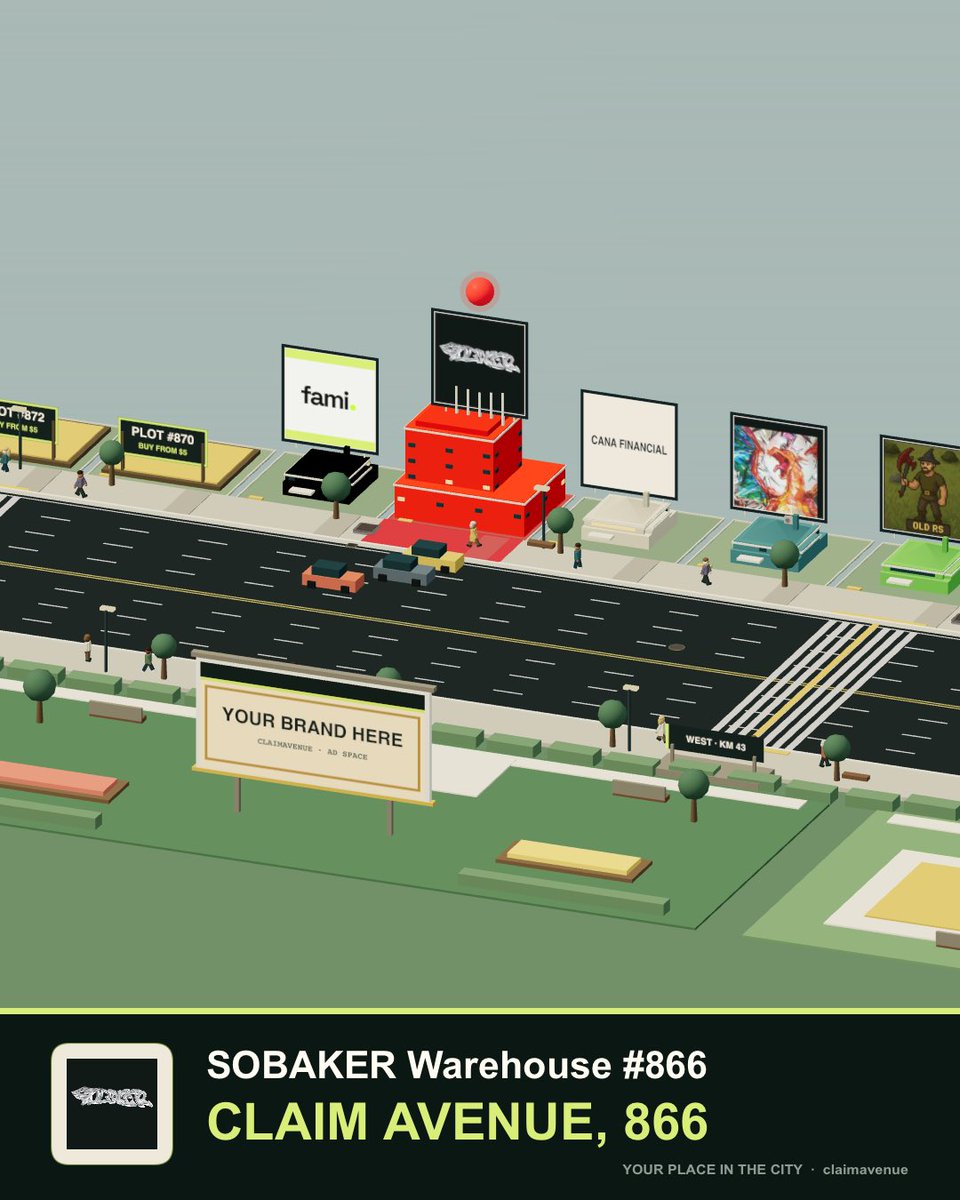 sobak3r's tweet photo. SOBAKER Warehouse #866 now has its place at Claim Avenue, 866. Visit the building: https://t.co/RLsn029pd5 https://t.co/wkQoRRnZF8