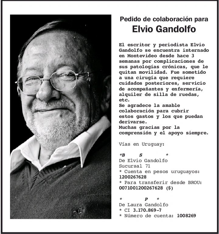 hindelita's tweet photo. 📚💔El gran Elvio necesita ayuda. https://t.co/8wYZYJ7b4e