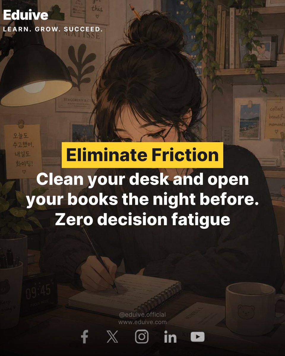 Eduive_Official's tweet photo. How to Beat Student Procrastination: 3 Actionable Tips.
Struggling to start studying?
#StudyTips #StudentLife #ProductivityHacks https://t.co/N1W14YTSbb