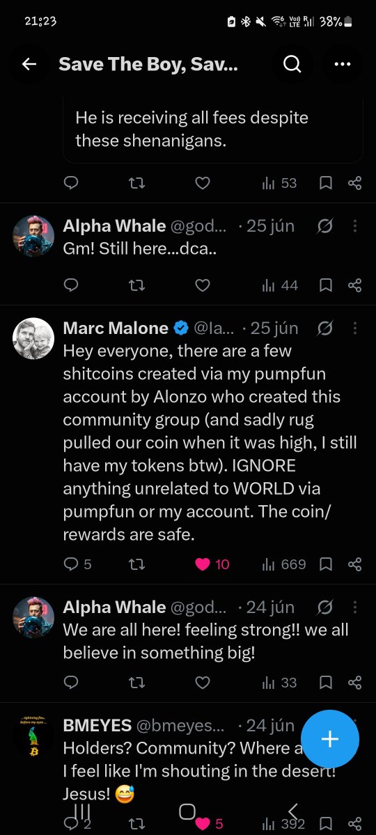 Michael42726258's tweet photo. @forrsakkenn No one is trying to fud this one, but there is another one, the original one,which can help Marc too, since he is a holder of the coin. So why not promote both so he can get more money? 🙂
4SHQzeRRqKbYHkLLr6GMgFB4HQAzCMh1cveLSX8tpump https://t.co/JznoHXwUvx