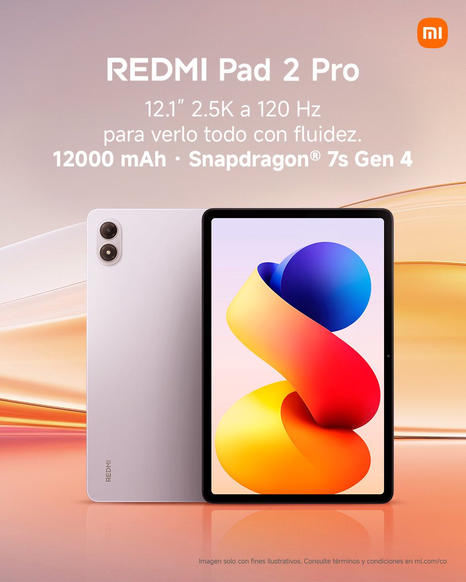 XiaomiColombia's tweet photo. Encuentra la Pad que va contigo.
✨ Tres experiencias, diferentes formas de disfrutar, crear y hacer más. ¿Cuál es la tuya? 👀
Descúbrelas todas en https://t.co/2WuYR5Dw2W y Xiaomi Stores.
#XiaomiColombia #XiaomiStores #Xiaomi #Pads #REDMIPad2 #REDMIPad2Pro #REDMIPad29.7 https://t.co/B5OM29l1QY