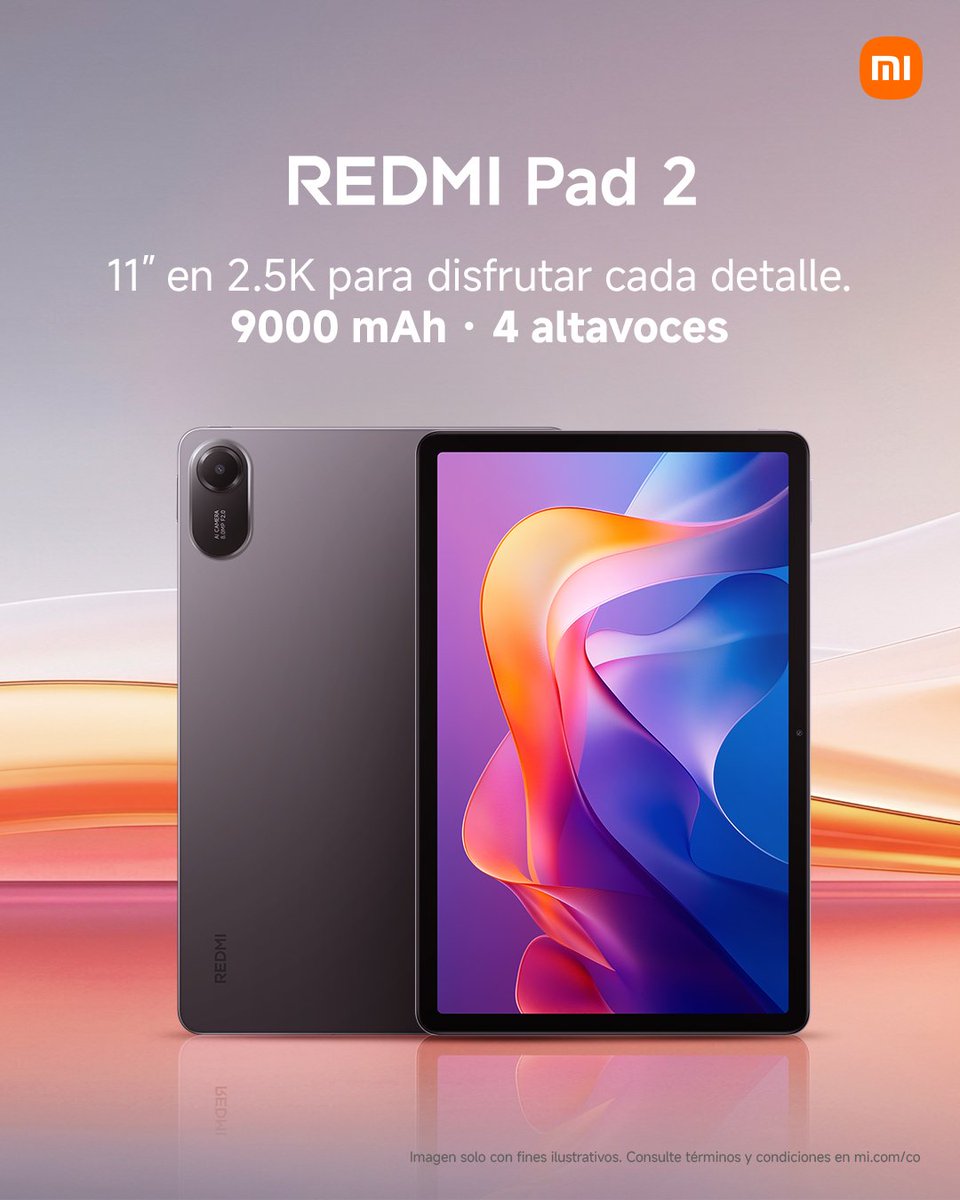 XiaomiColombia's tweet photo. Encuentra la Pad que va contigo.
✨ Tres experiencias, diferentes formas de disfrutar, crear y hacer más. ¿Cuál es la tuya? 👀
Descúbrelas todas en https://t.co/2WuYR5Dw2W y Xiaomi Stores.
#XiaomiColombia #XiaomiStores #Xiaomi #Pads #REDMIPad2 #REDMIPad2Pro #REDMIPad29.7 https://t.co/B5OM29l1QY