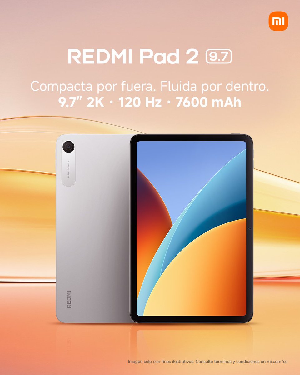 XiaomiColombia's tweet photo. Encuentra la Pad que va contigo.
✨ Tres experiencias, diferentes formas de disfrutar, crear y hacer más. ¿Cuál es la tuya? 👀
Descúbrelas todas en https://t.co/2WuYR5Dw2W y Xiaomi Stores.
#XiaomiColombia #XiaomiStores #Xiaomi #Pads #REDMIPad2 #REDMIPad2Pro #REDMIPad29.7 https://t.co/B5OM29l1QY