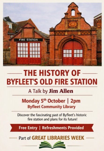 ByfleetLibrary's tweet photo. We are holding various events for Libraries Week 5th-10th Oct! https://t.co/8ObJH6ujtf
