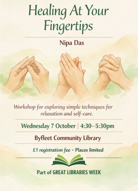 ByfleetLibrary's tweet photo. We are holding various events for Libraries Week 5th-10th Oct! https://t.co/8ObJH6ujtf