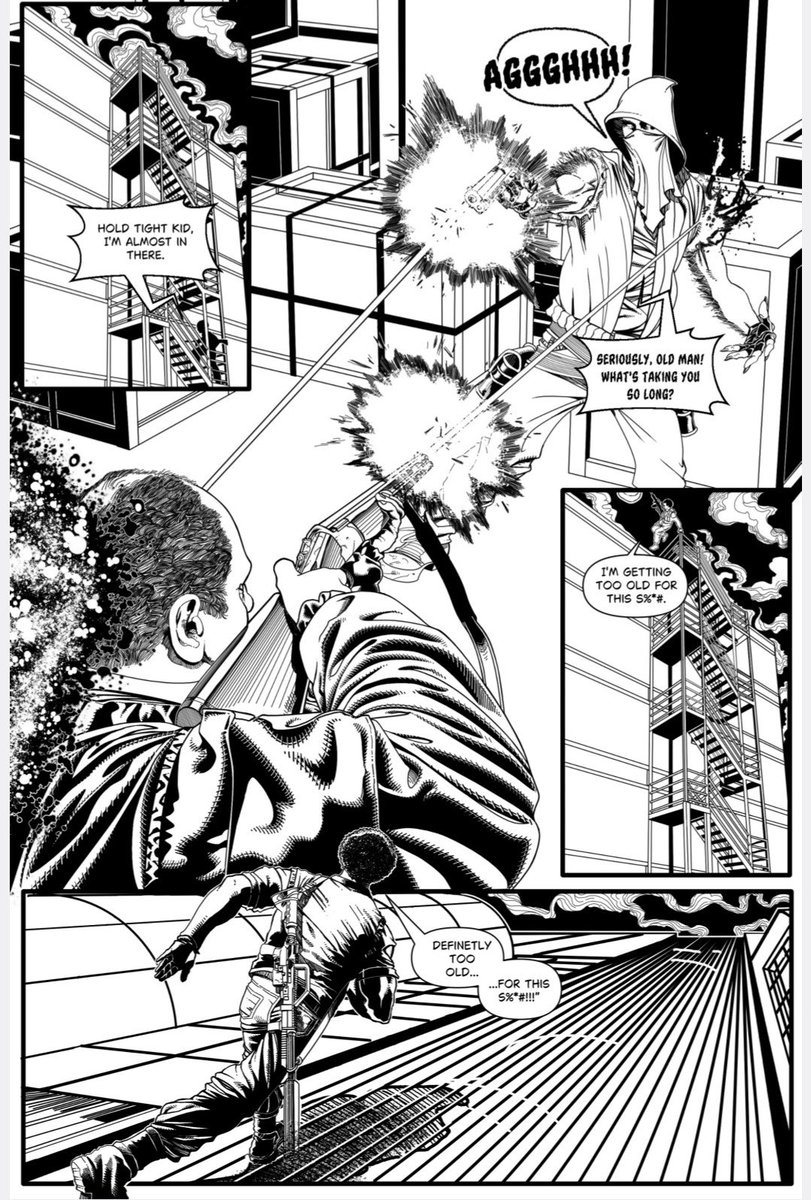 ProjectShadowBr's tweet photo. @MTHart12 We have a few days left for our #kickstarter for issues 1-3 of our series!
Project Shadow Breed is a black&amp;white action-packed indie comic about a #werewolf soldier fighting crime in Seattle while keeping SinTech his creators off his scent! 
 https://t.co/U407nLTYmG https://t.co/tfFF26PJ7A