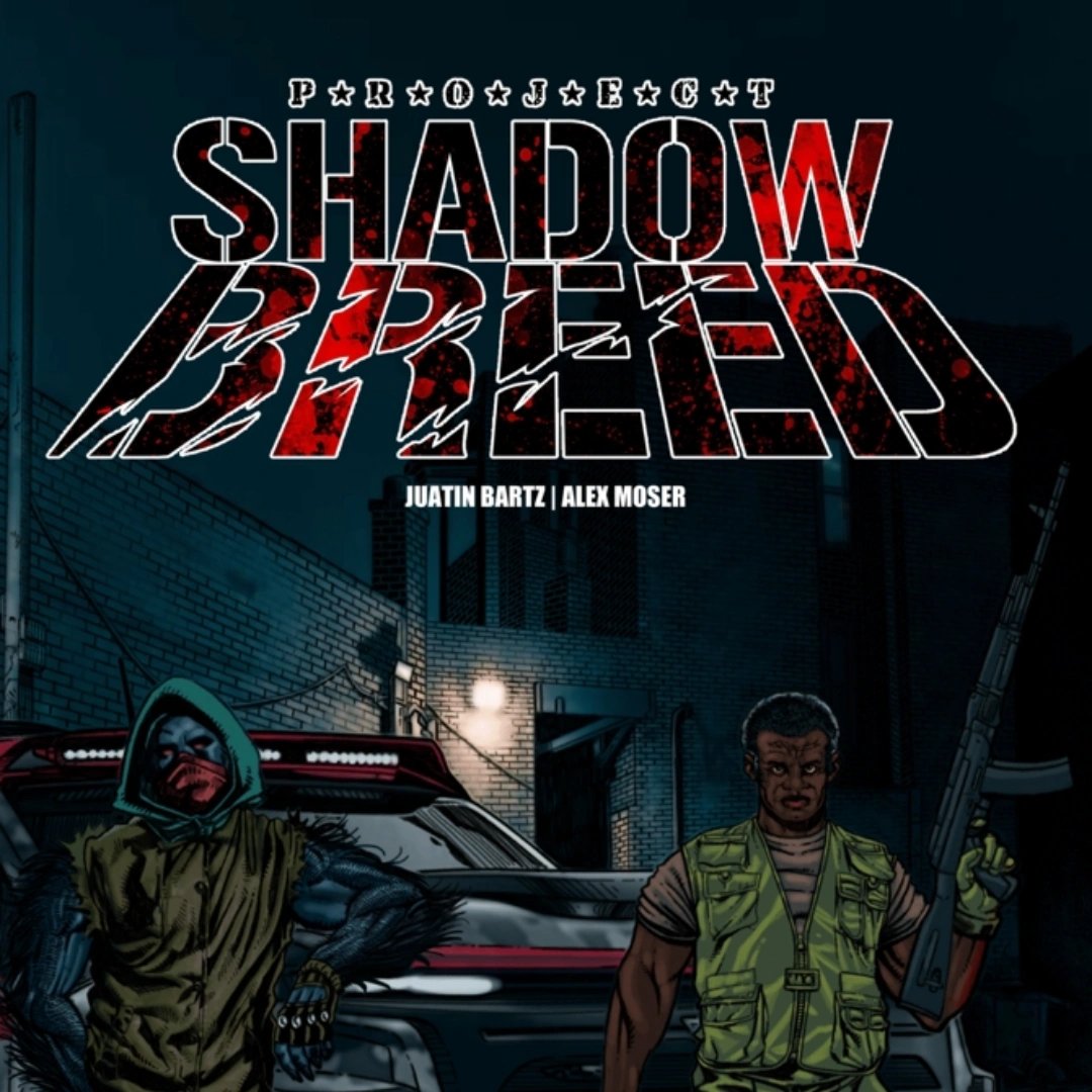 ProjectShadowBr's tweet photo. @MTHart12 We have a few days left for our #kickstarter for issues 1-3 of our series!
Project Shadow Breed is a black&amp;white action-packed indie comic about a #werewolf soldier fighting crime in Seattle while keeping SinTech his creators off his scent! 
 https://t.co/U407nLTYmG https://t.co/tfFF26PJ7A