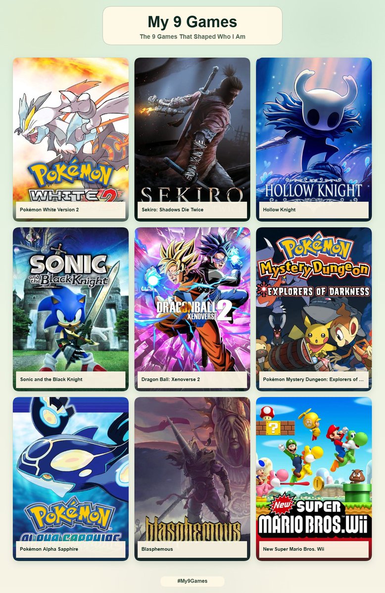 Genexrk3's tweet photo. My 9 games❤️‍🩹 https://t.co/HtwF0873PY