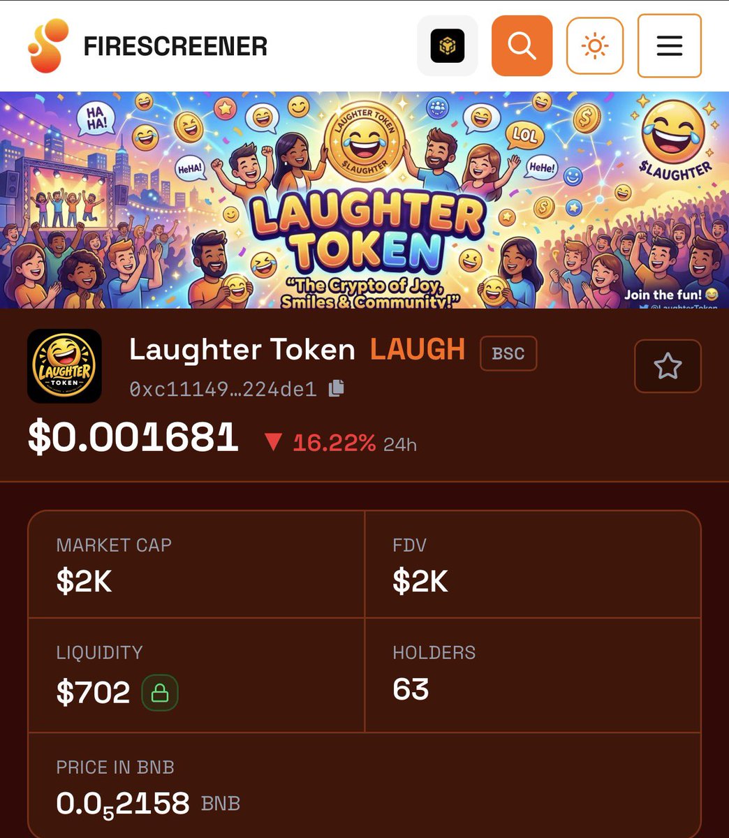 DPatient_Bull's tweet photo. Good to have @LaughterToken live on @firescreener 😂😂😂

Time to $LAUGH 🤣🤣🤣🤣🤣

https://t.co/mUlaFpAVAk https://t.co/QKRsxmklBX
