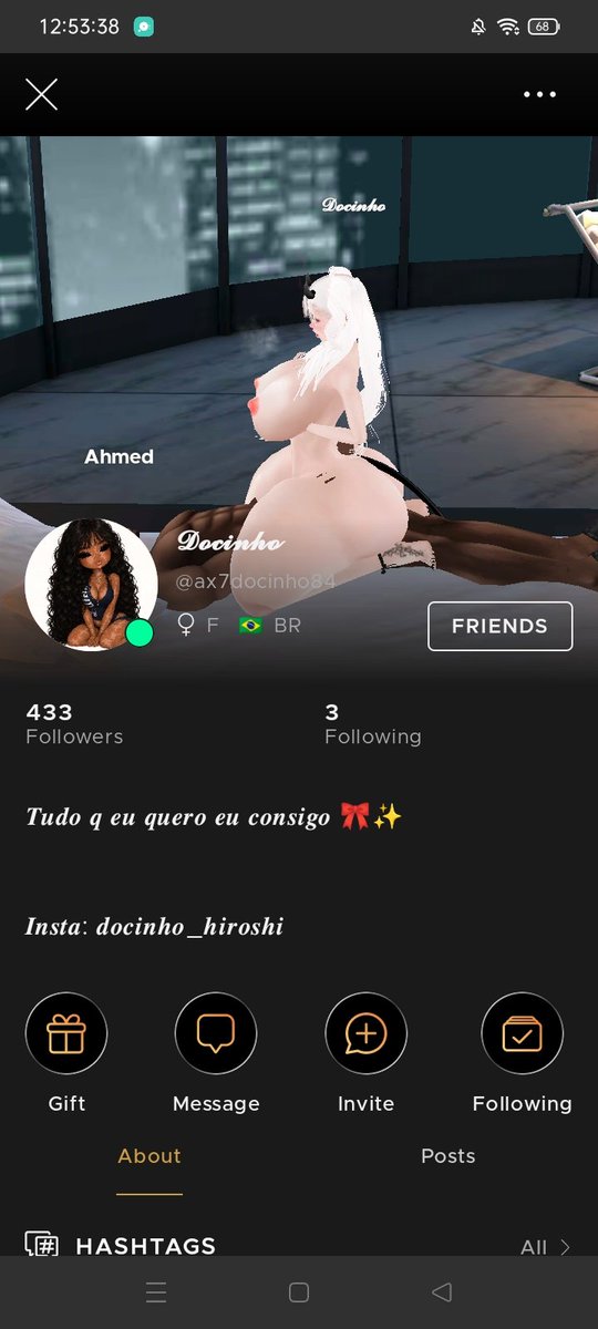 black1x0's tweet photo. Hoty faa IMVU 🤣 https://t.co/xuJbRprWOo