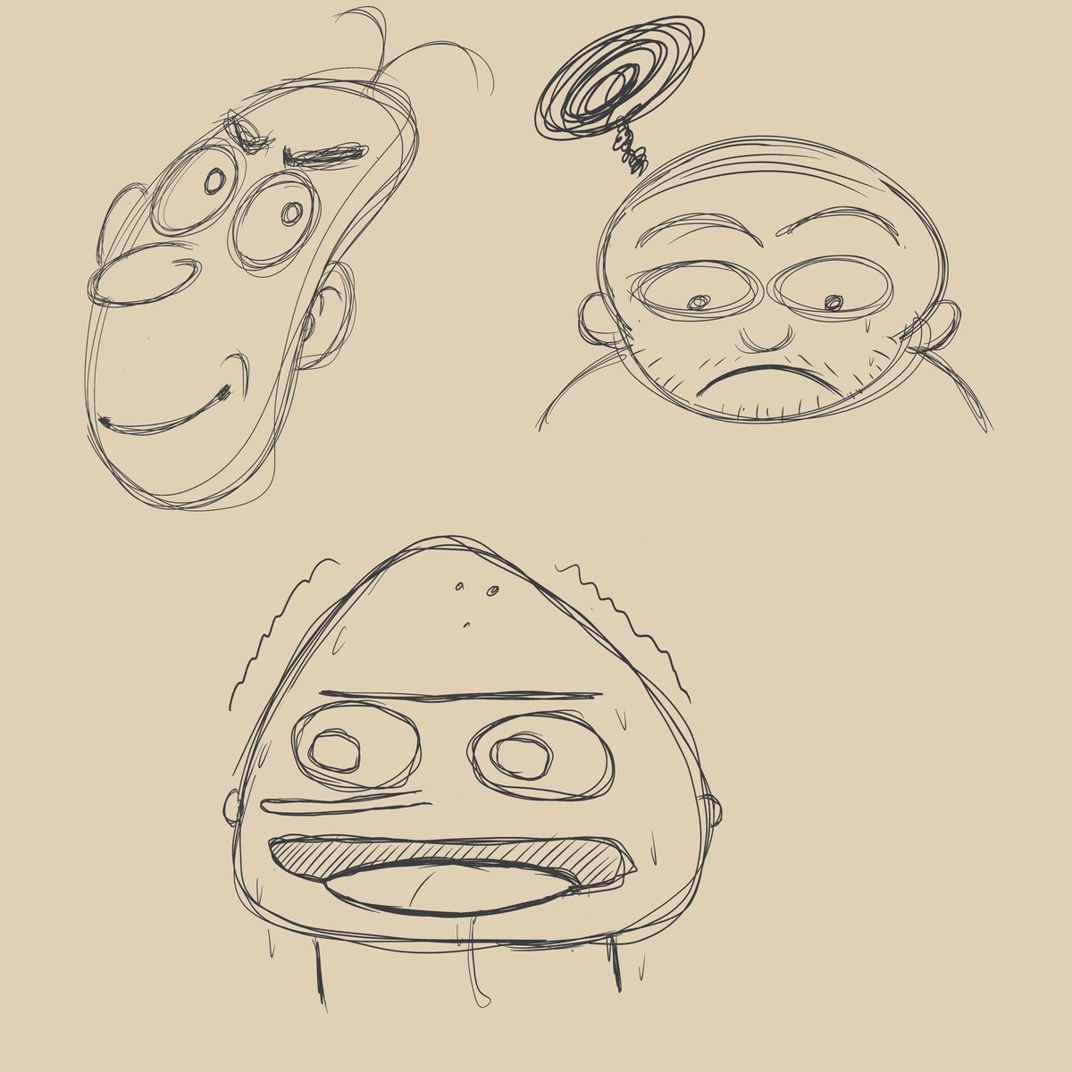 OneTiltedArtist's tweet photo. Some of my weird doodles I draw when I’m bored https://t.co/fvL1GBCQFV