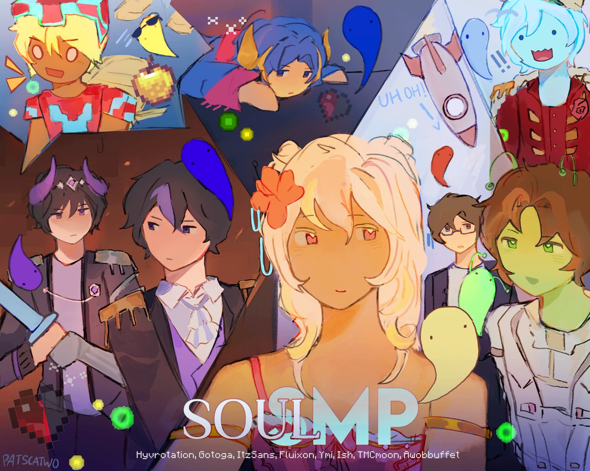 patscatwo's tweet photo. a slightly different turn of events.. #soulsmp https://t.co/y3nGT49pui