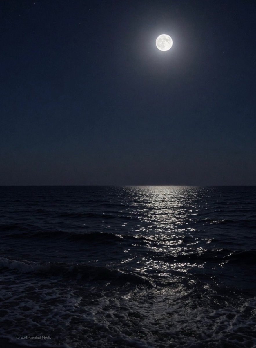 earthcurated's tweet photo. Moonlight makes the ocean feel like another world ✨ https://t.co/qTkzSm9HHp
