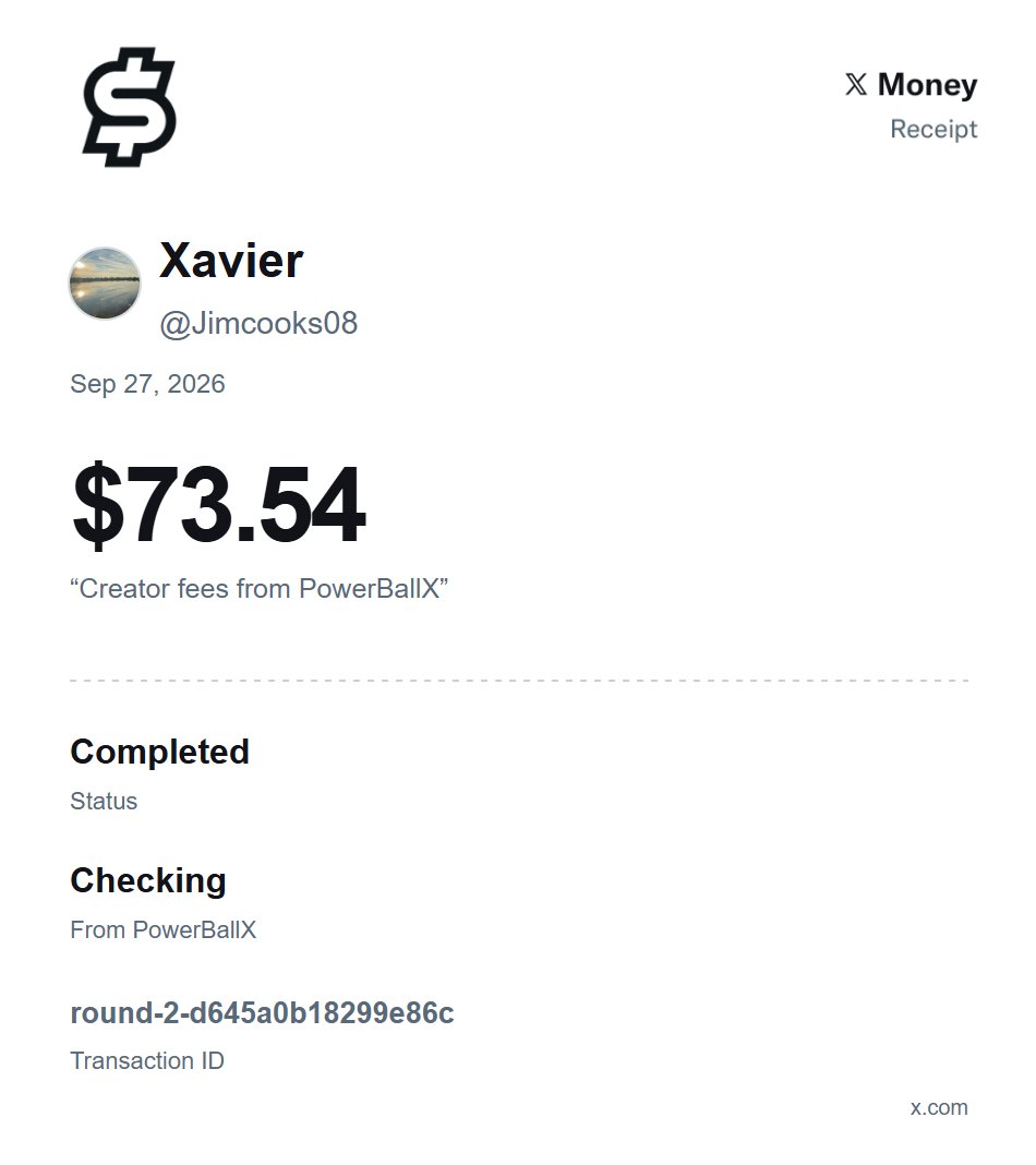 powerballx's tweet photo. Here are a few of the payments we’ve made so far.

As the creator fee pool grows, so does the amount available for users to earn.

https://t.co/IcRNnFAQ6J https://t.co/7wkQSnGIvQ