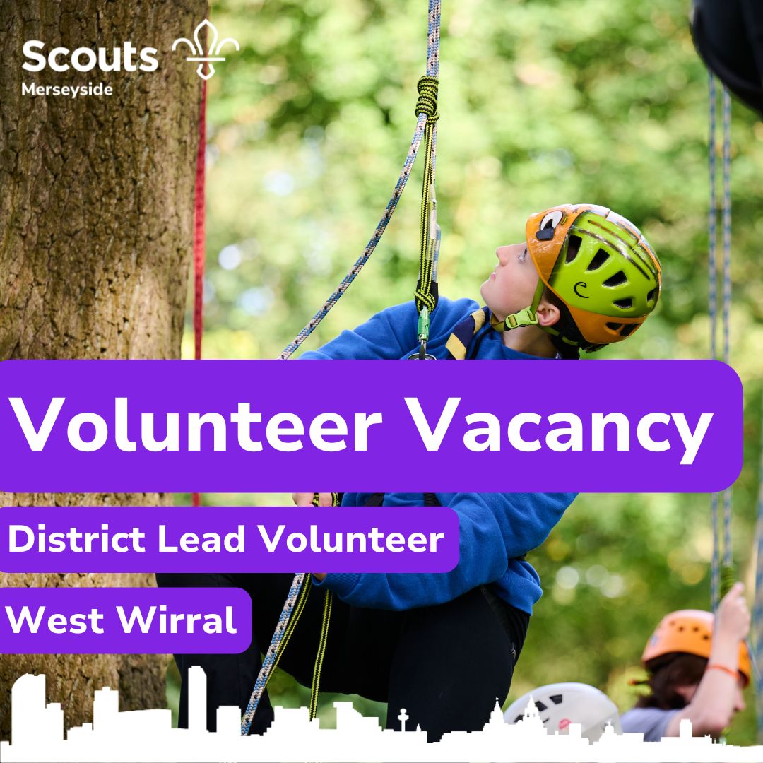 MerseysideScout's tweet photo. We're still hunting for the next District Lead Volunteer for West Wirral, think you've got what it takes? Check out all the details, and nominate today, on the link below.
https://t.co/1snntHdtc8 https://t.co/gLpl3qDG1d