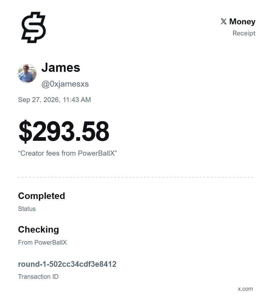 powerballx's tweet photo. Here are a few of the payments we’ve made so far.

As the creator fee pool grows, so does the amount available for users to earn.

https://t.co/IcRNnFAQ6J https://t.co/7wkQSnGIvQ