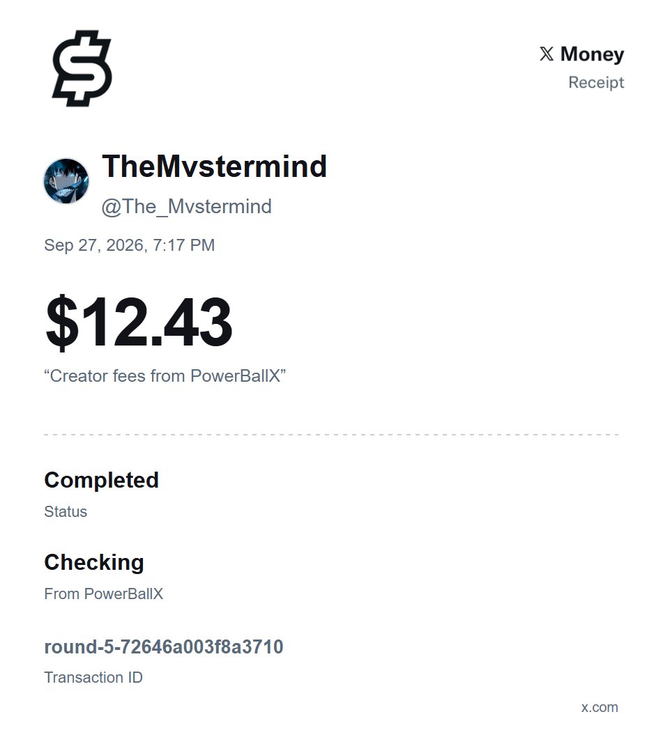powerballx's tweet photo. Here are a few of the payments we’ve made so far.

As the creator fee pool grows, so does the amount available for users to earn.

https://t.co/IcRNnFAQ6J https://t.co/7wkQSnGIvQ