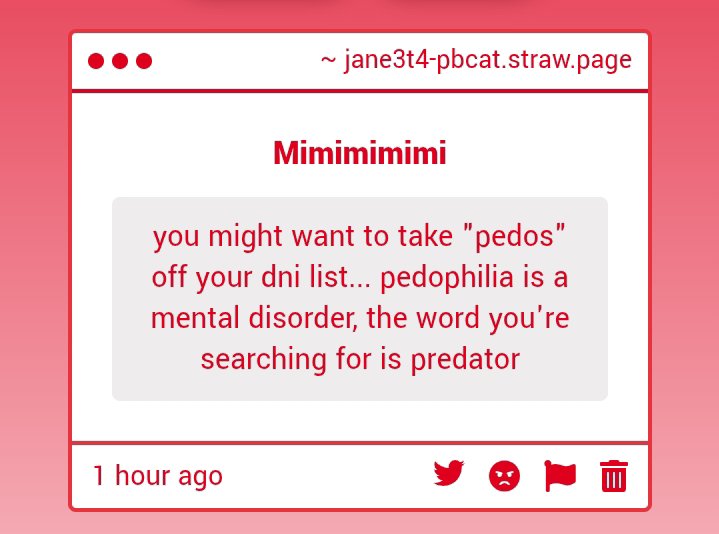Jane3t4_pb_cat's tweet photo. I think if you struggle from pedophilia you shouldn't interact with minors bro Idk https://t.co/uQx1Yi0iF4