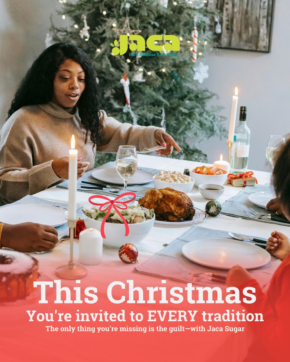 peteferrari28's tweet photo. Here's our promise to you this Christmas: 🎄

You will NOT have to choose between your health and your happiness.
You will NOT have to sit out on family traditions.
You will NOT have to explain why you can't have dessert.
You will NOT have to feel guilty for wanting something sweet.

Because Jaca gives you both—the taste you crave AND the health outcomes you deserve.

- Born from fruit
- FDA GRAS approved
- Clinically proven safe and effective
- Trusted by the diabetes and keto communities

You deserve sweetness without sacrifice—this Christmas and every day.

Let's sweeten the journey, together.

Shop at https://t.co/Qp6tbkxieE 💚

#jacasugar #christmaspromise #healthyholidays #sugaralternative #allulose #allulosesugar #raresugar