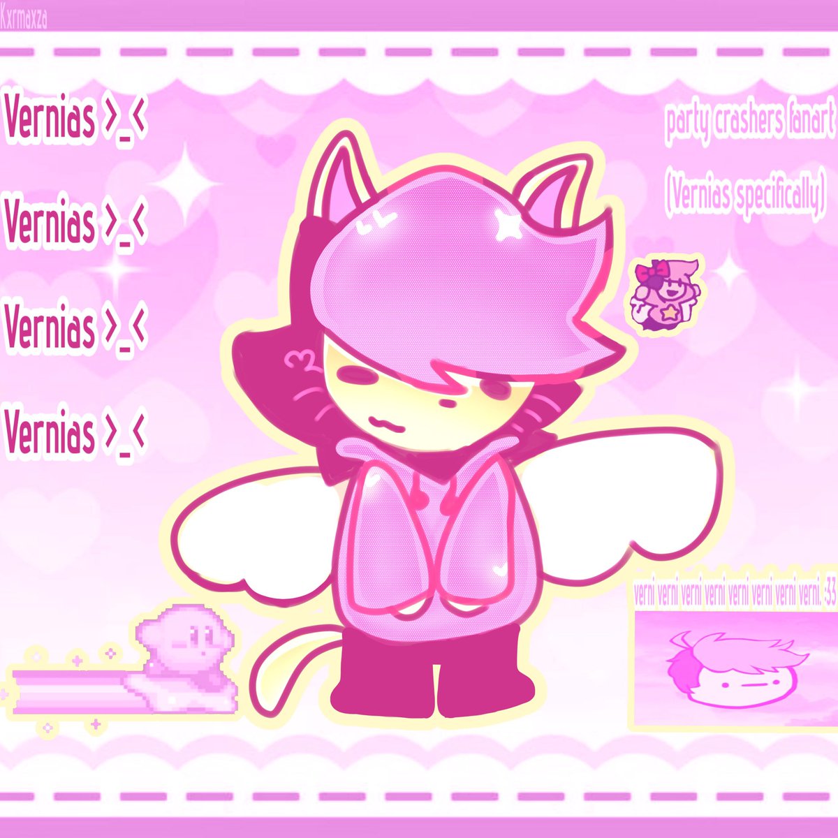 notosore's tweet photo. My little sister drew vernias! :D

#vernias #verniasfanart https://t.co/IfgMKnqJ5s