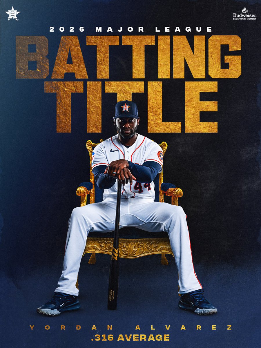 astros's tweet photo. Standing above the rest 👑

#ChaseTheFight x @budweiserusa https://t.co/E9hfiUtiSQ