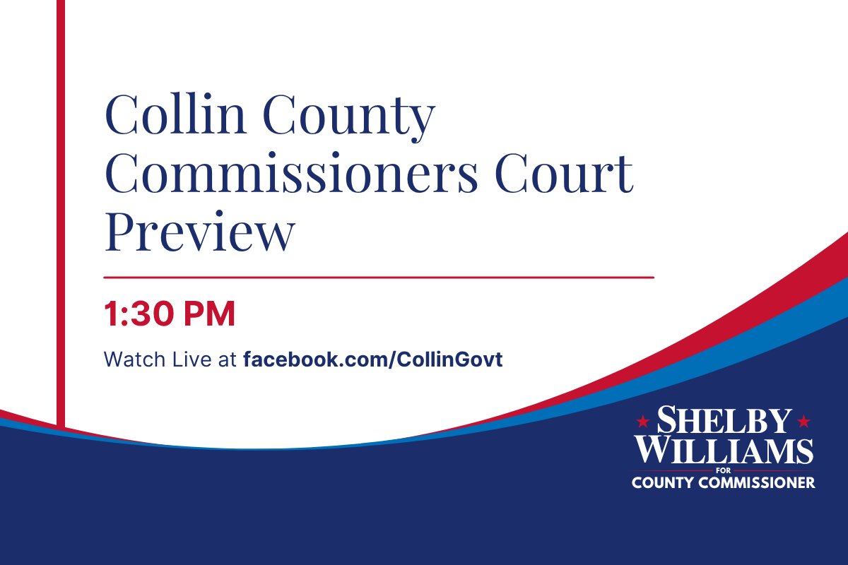 ShelbyHWilliams's tweet photo. Collin County Commissioners Court Preview — September 28, 2026

Bottom Line (Ironically, at the Top)

The biggest item on the agenda is a $20.5M annual award for road asphalt (we go through a lot of it in our rapid growth and increasing vehicular traffic), including one tied bid the Court will settle by drawing lots. No, I’m not joking, they’re going to draw lots. When I’m Commissioner, we’re going to put a stop to this ridiculous and antiquated practice and settle these matters with rock-paper-scissors, like a civilized county. The Court will also consider Collin County’s first AI Acceptable Use Policy and adopt the FY2027 fee schedule, which raises most constable and Sheriff civil process fees by a third or more. It also sets the FY2027 rate for the hospital-funded Medicaid program. Consent spending totals $1,086,596.76.

Click the link to read the full preview. https://t.co/XsCOb6LrE1