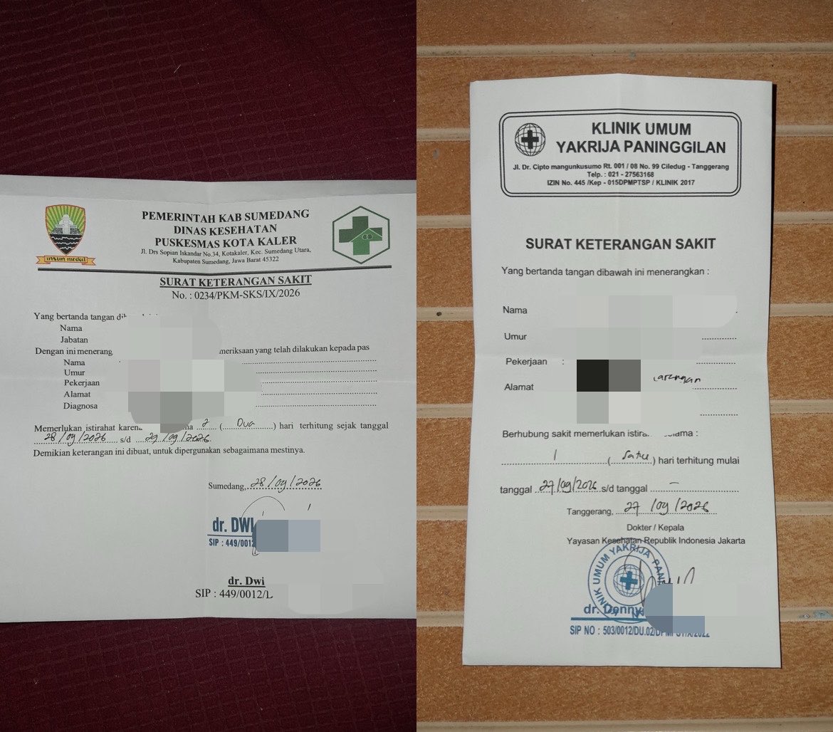 snepire's tweet photo. hii, today aku open surat sakit surat dokter nya yaa. Start from 20k aja, payment diakhir yawww✨ #zonauang #bealanja https://t.co/Wgo3rur9nl