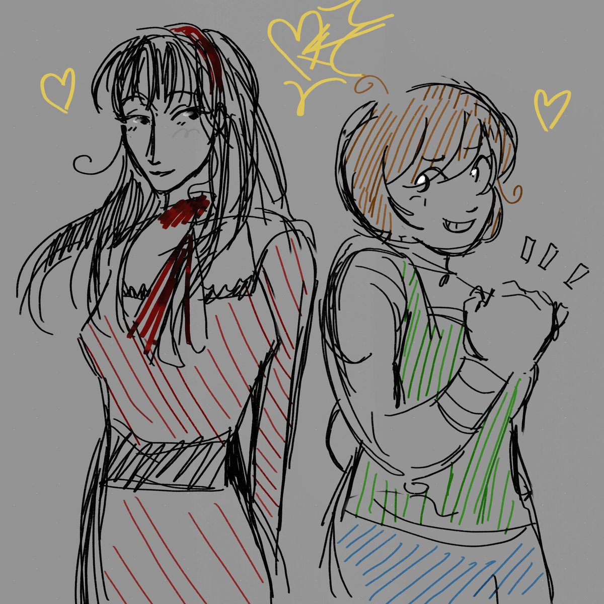 riddlehoe_'s tweet photo. #yukichie love drawing chie as a rotund creature https://t.co/DNXeDhrYtJ