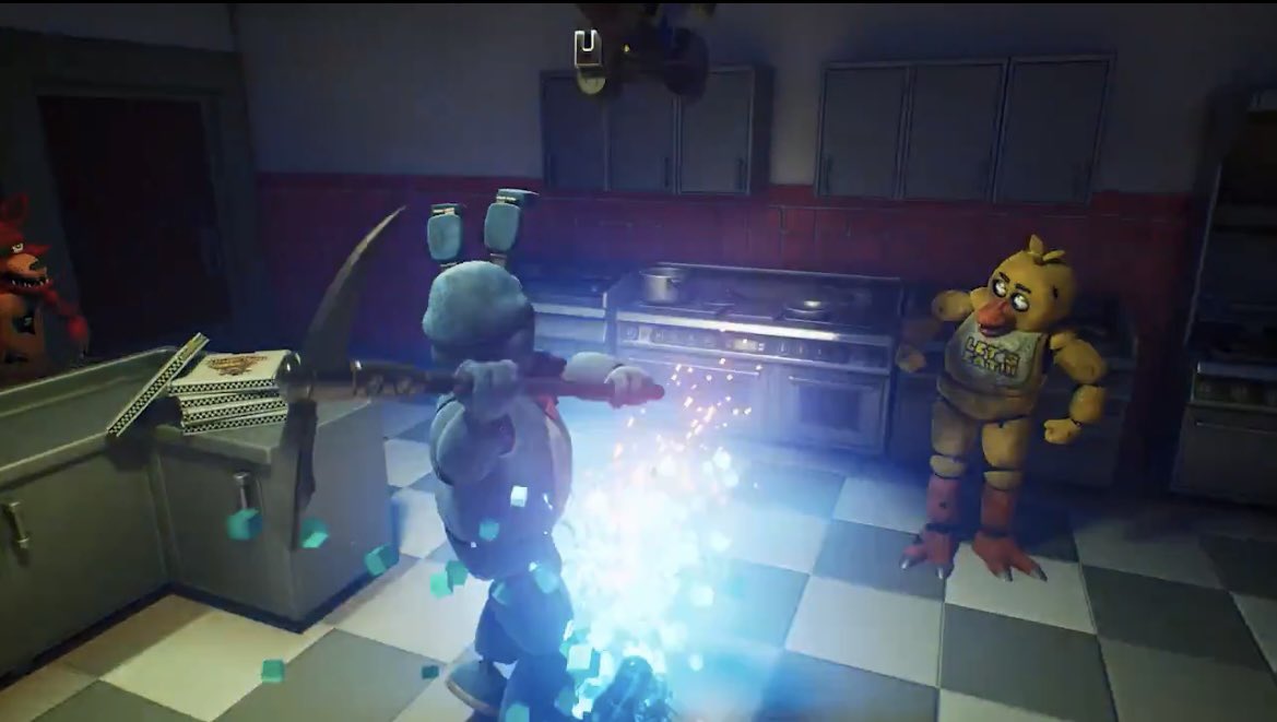 NatsukiMomota's tweet photo. @oJam3s I do think this is all just part of a game mode, but to be fair. We don’t see anything outside of the game mode. Even in the footage we do have of  someone playing as an animatronic. https://t.co/Vdg59aMluO