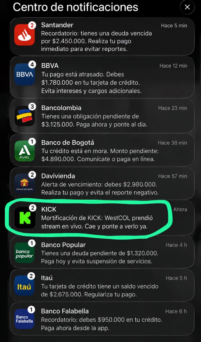 Nicolaasc18's tweet photo. @Juan___1720 Mas caja un 30 hp que presume tener deudas que por mucho llegara a prestamo nequi jajajajaja https://t.co/tUeAFD2WLH