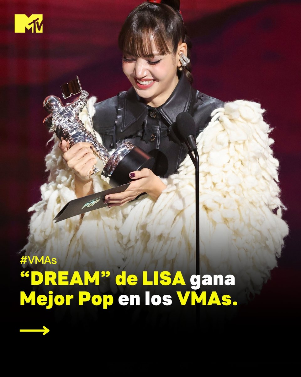 MTVLA's tweet photo. ¿Se puede enmarcar este momento? 🥹💖🔝✨ #VMAs #LISA https://t.co/WQMj2EaCVJ